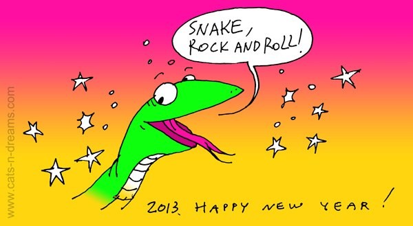 со змеей к Новому 2013 году- бесплатно