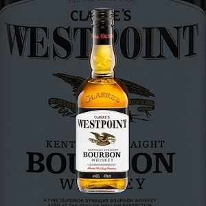 Clarke's Westpoint Bourbon Whisky:   