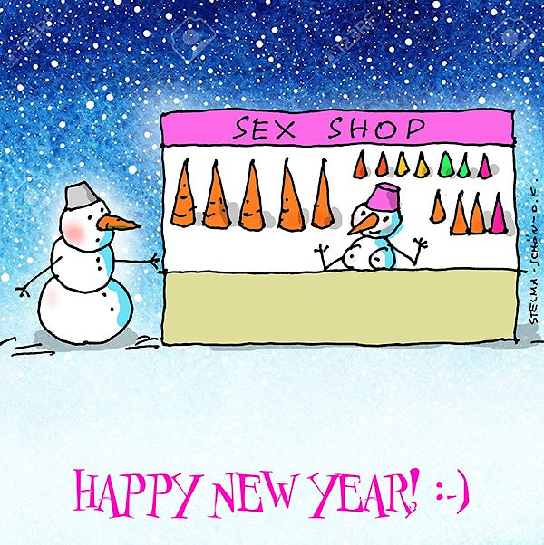 Стёбная открытка "С Новым годом!" - скачать бесплатно