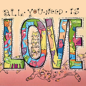 Выставка авторских постеров «All you need is love» с 3 июня 2021 года